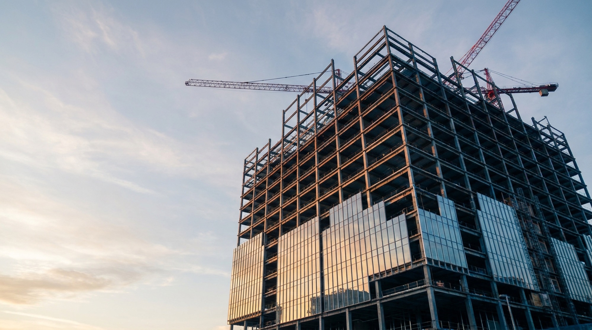 Estrutura de obra em construção